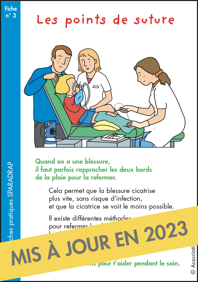 Fiche Les points de suture Sparadrap
